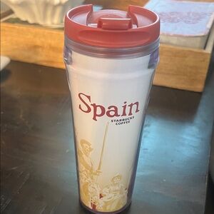 Starbucks Spain Tumbler with Red Lid